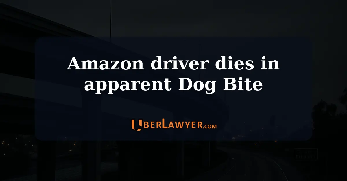 Dog Bite kills Amazon delivery driver