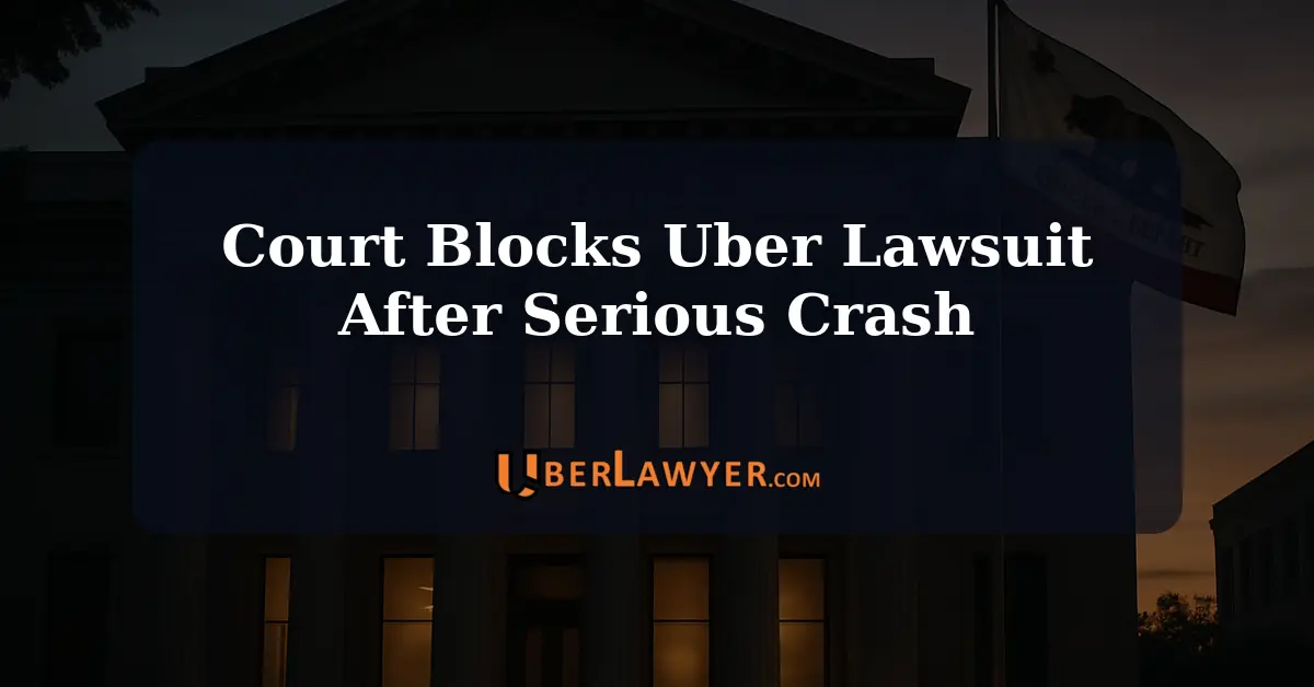 Court Rules Against Uber Lawsuit in Rideshare Accident