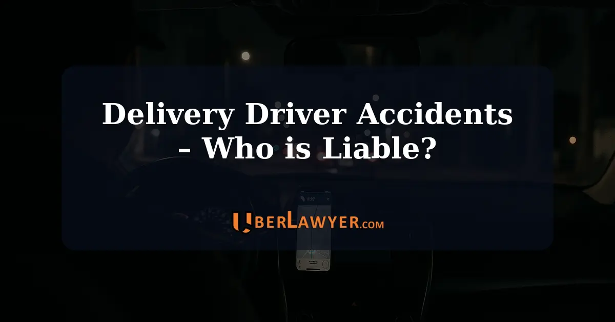 The rise of online shopping and food delivery services has led to an increase in delivery driver accidents.