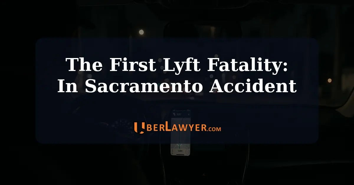 The First Lyft Fatality: In Sacramento Accident