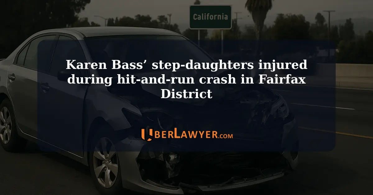 One of Karen Bass’ stepdaughters injured during a hit-and-run crash in the Fairfax District