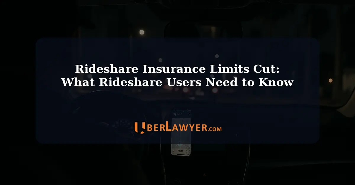 Rideshare Insurance Limits Cut: What Rideshare Users Need to Know