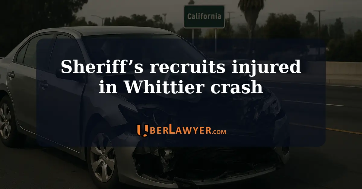 25 LA County Sheriff’s recruits injured in Whittier crash, the driver identified and arrested