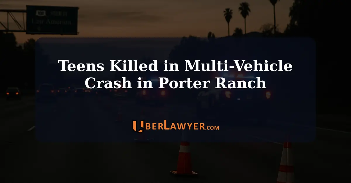 At least eight people were injured, and two teenagers were killed after a Multi-Vehicle Crash in Porter Ranch