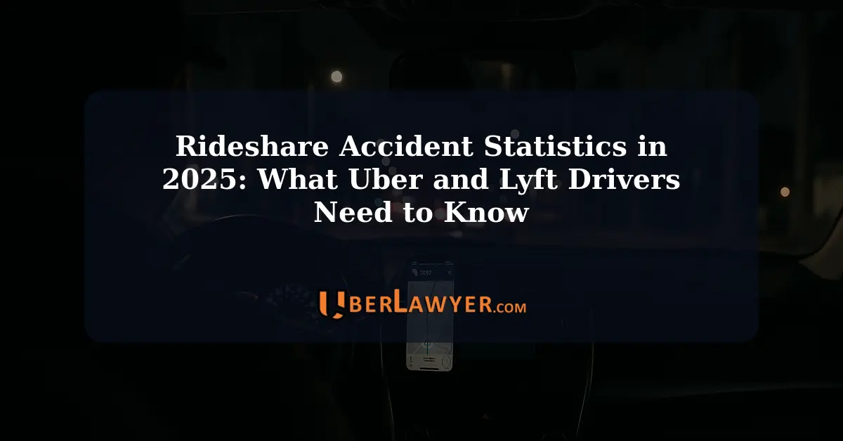 Rideshare Accident Statistics in 2025: What Uber and Lyft Drivers Need to Know