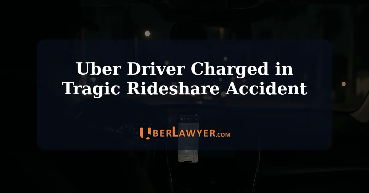 Uber Driver Charged in Tragic Rideshare Accident