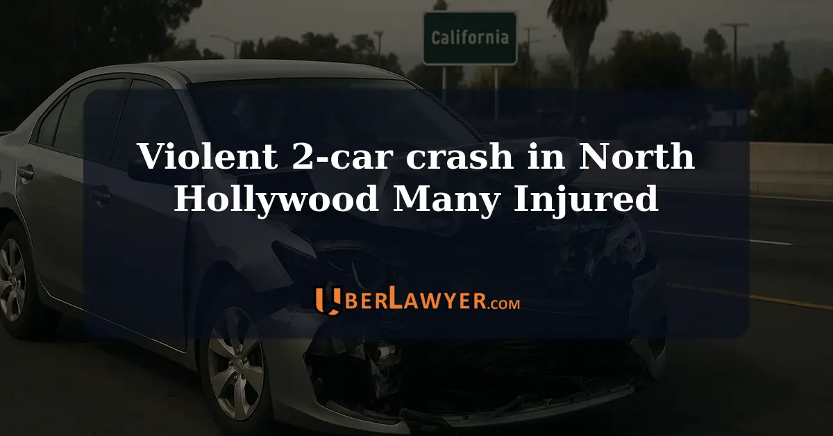 The violent crash in North Hollywood killed 1 man and injured 3 others including a 10-month-old infant