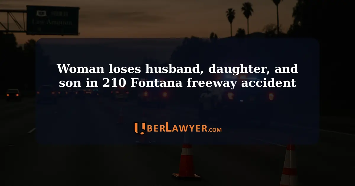 Woman loses husband, daughter, and son in 210 Fontana freeway accident